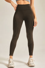 Wide Waistband Long Active Pants - Ladyez