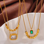 18K Gold-Plated Pendant Necklace
