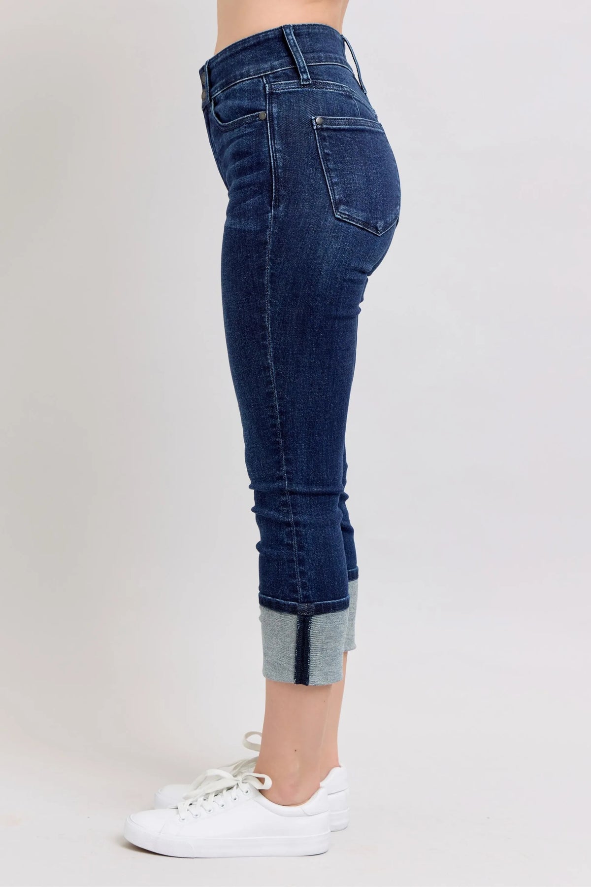 Judy Blue High-Waist Double Waist Band Skinny Jeans - Ladyez
