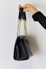 David Jones Quilted PU Leather Handbag