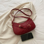 Crocodile Pattern Underarm Shoulder Bag - Ladyez