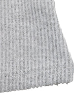 Ribbed Lace Trim Henley T-Shirt