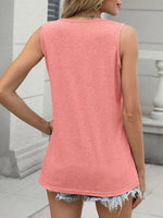 Classic V-Neck Sleeveless Tank Top - Ladyez