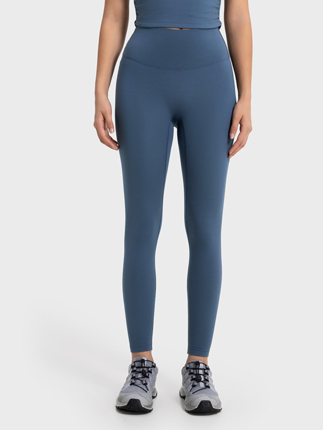 Millennia Wide Waistband Sports Leggings - Ladyez