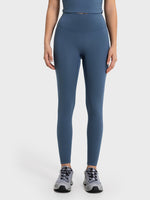 Millennia Wide Waistband Sports Leggings - Ladyez