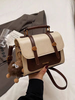 Two-Tone Flap Crossbody Bag