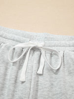 Color Block Long Sleeve Sweatshirt and Shorts Set