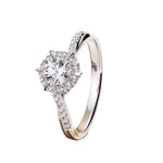 1 Carat Moissanite 925 Sterling Silver Ring