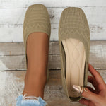 Square Toe Slip-Ons