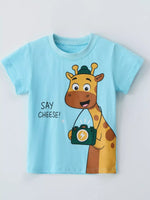 Children's Giraffe T-shirt and Shorts Set