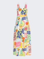 Printed Square Neck Maxi Cami Dress - Ladyez