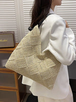 Woven Straw Shoulder Bag