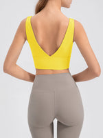 Scoop Neck Wide Strap Active Tank - Ladyez