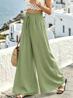 Wide Leg Drawstring Pants