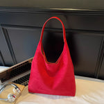 Solid Color Shoulder Bag