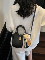 Leather Crossbody Bag with Top Handle