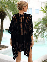 Angel Wings Side Slit Dolman Sleeve Cover-Up - Ladyez