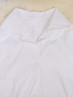 Tie Waist Midi Shirt Dress