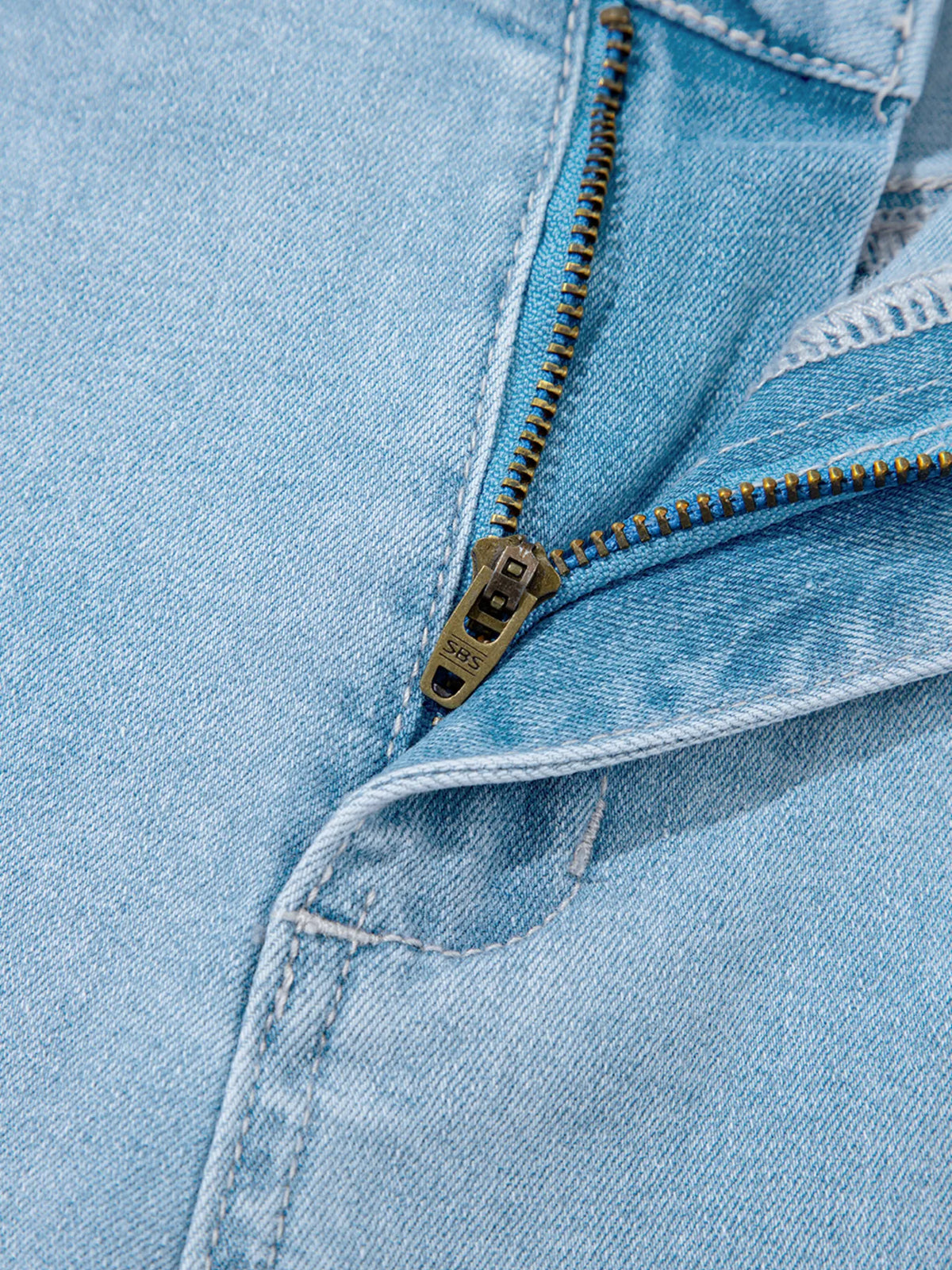 High Rise Barrel Relaxed Patch Pocket Jeans - Ladyez