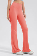 High Waist Straight Active Pants - Ladyez