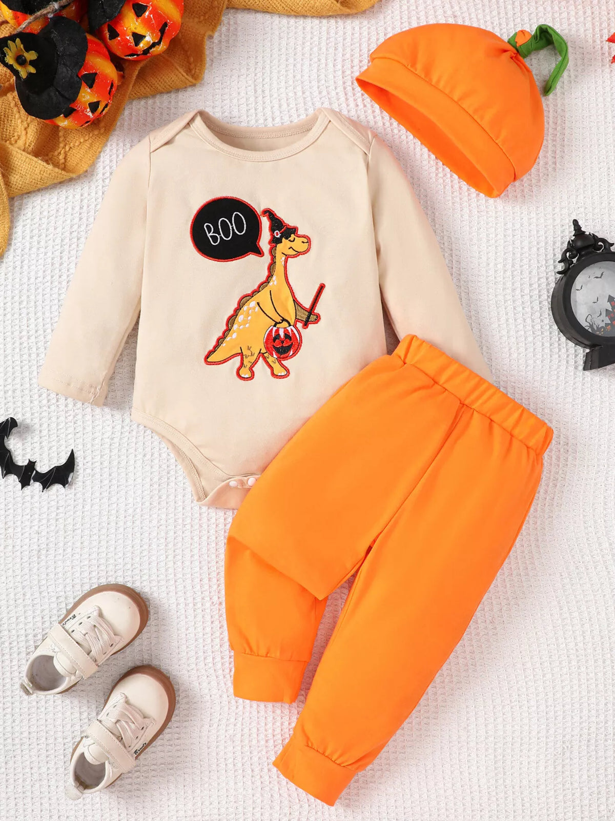 Children's Dinosaur Long Sleeve Bodysuit and Pants Set