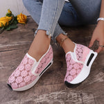 Floral Lace Breathable Slip-Ons