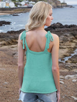 Tie Shoulder V-Neck Sweater Vest