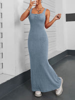 Ribbed Maxi Tank Dress - Ladyez