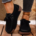 Lace-Up Casual Loafers