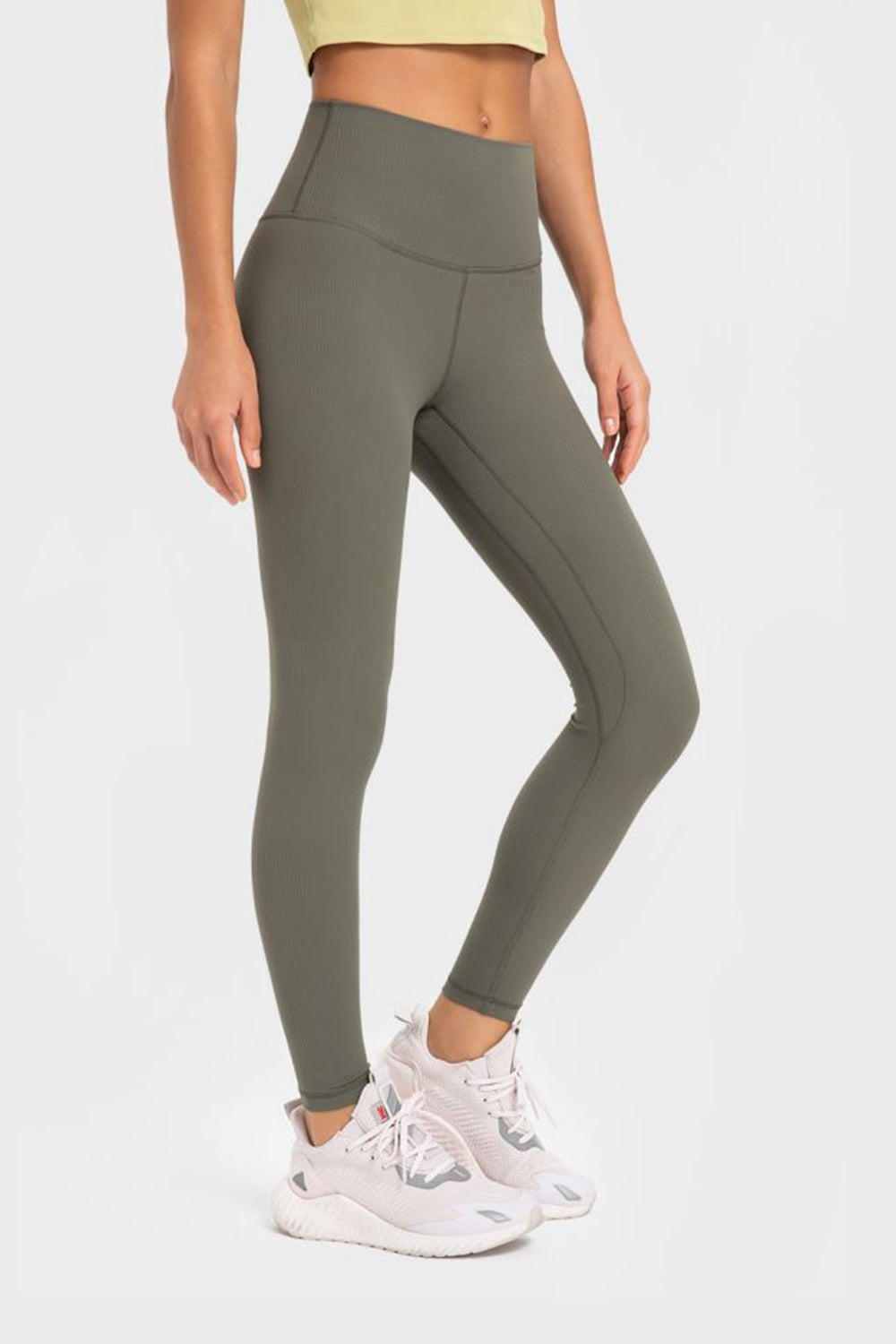 Millennia Highly Stretchy Wide Waistband Yoga Leggings - Ladyez