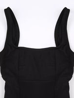 Backless Square Neck Mini Dress