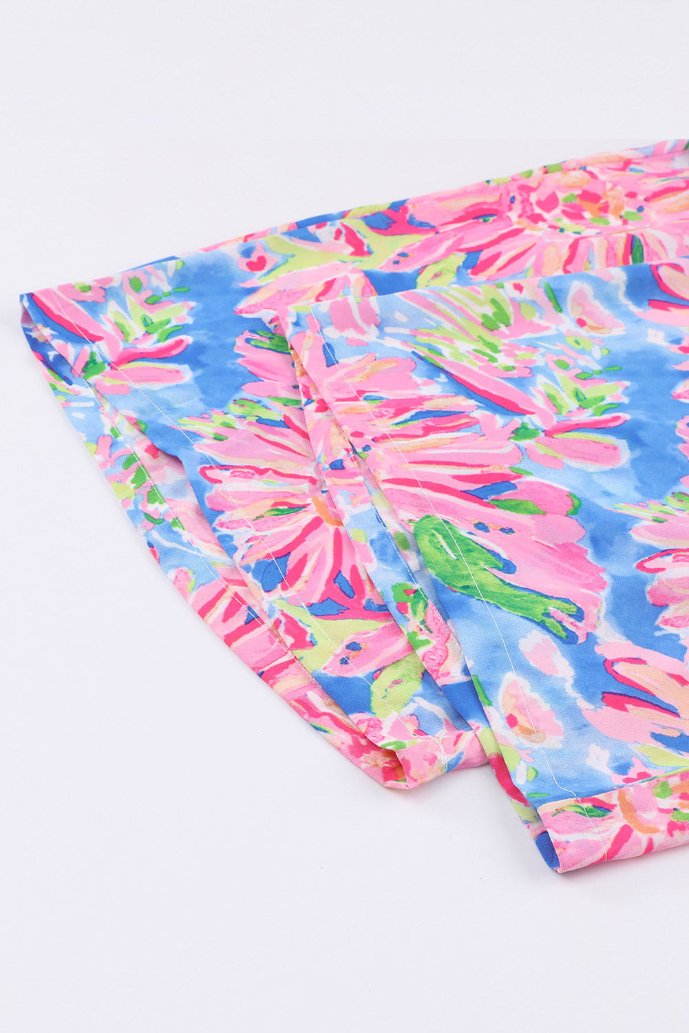 Floral Smocked Square Neck Jumpsuit with Pockets - Ladyez
