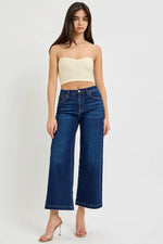 RISEN High Rise Crop Wide Jeans - Ladyez