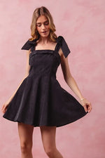 SO ME Fit and Flare Washed Gameday Dress - Ladyez