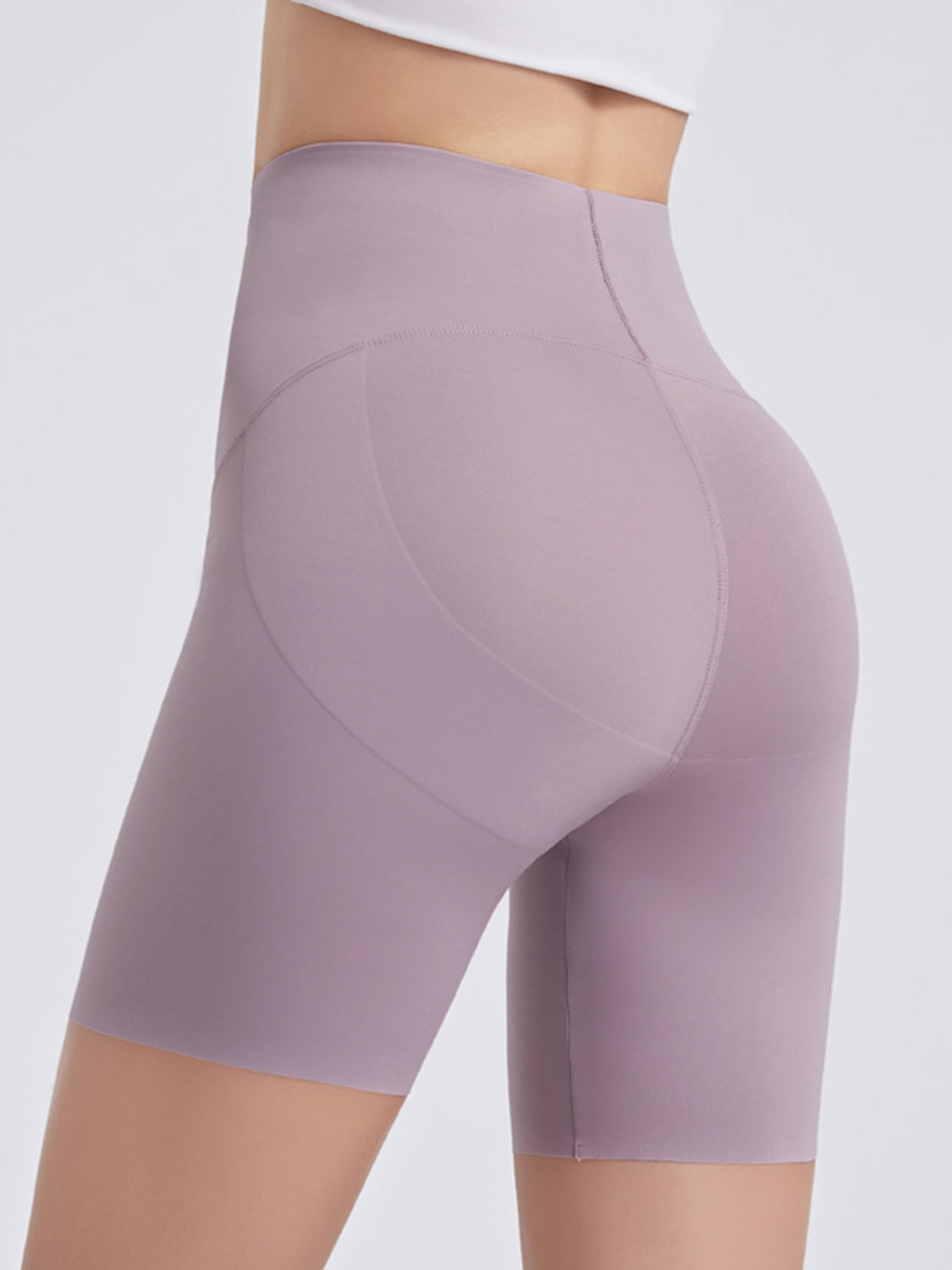 Wide Waistband Sports Shorts - Ladyez