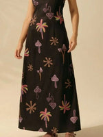 Printed Sleeveless Maxi Dress - Ladyez