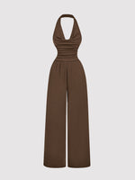 Halter Neck Wide Leg Jumpsuit