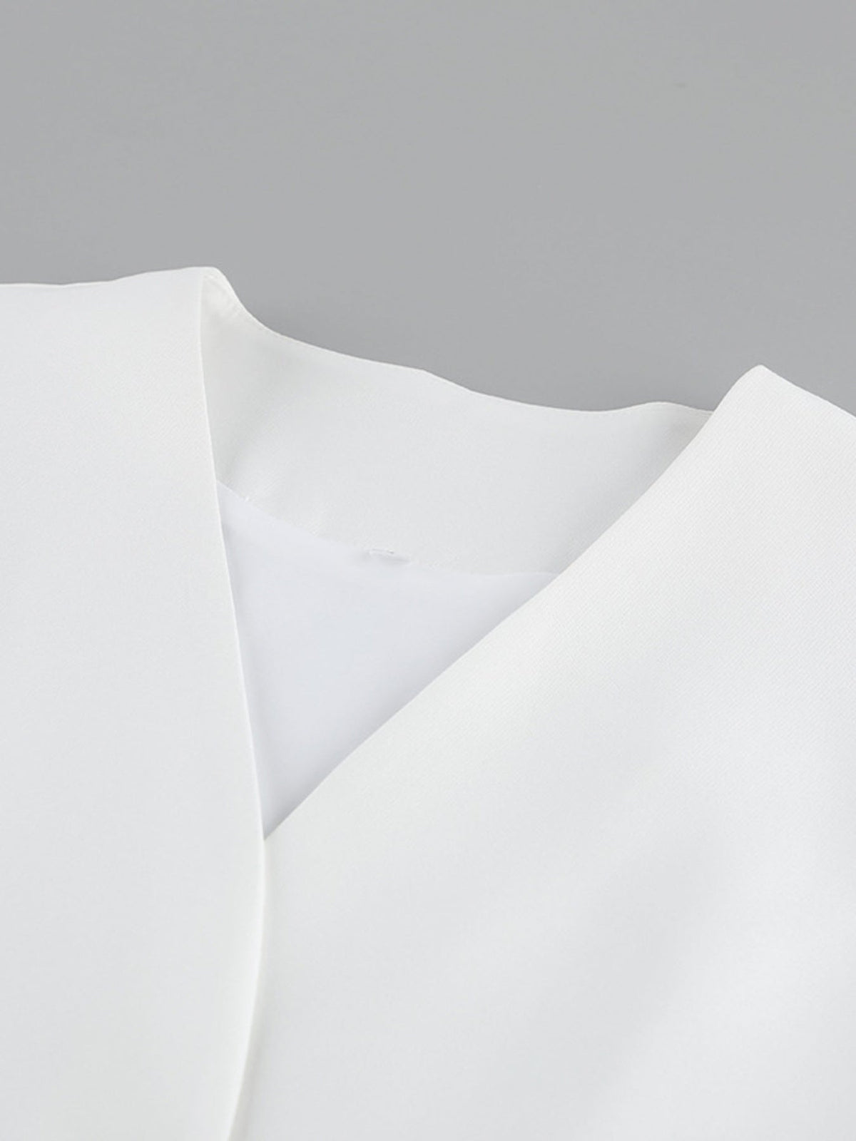 One Button Short Sleeve Top and Skirt Set