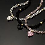Pearl & Heart Pendant Necklace