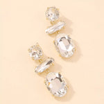 Alloy Geometric Dangle Earrings
