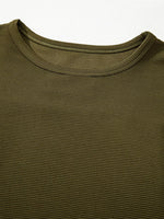 Ribbed Knit Oversized Sweatshirt
