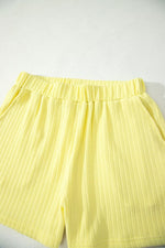 Ribbed Knit Tank and Shorts Set