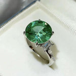 8 Carat Moissanite 925 Sterling Silver Ring