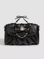 Ruched Bow Crossbody Bag