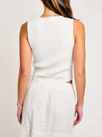 Bow Round Neck Cropped Tank