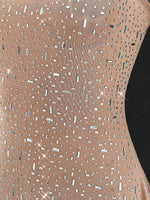 Rhinestone Decor Mini Cami Dress