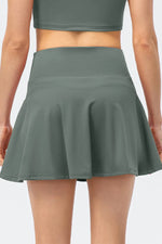 High Waist Wide Waistband Active Skirt - Ladyez