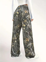 Relaxed Fit Camo Print Drawstring Waist Pants