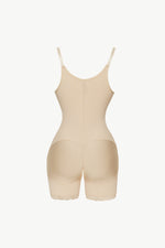 Full Size Side Zipper Under-Bust Shaping Bodysuit - Ladyez