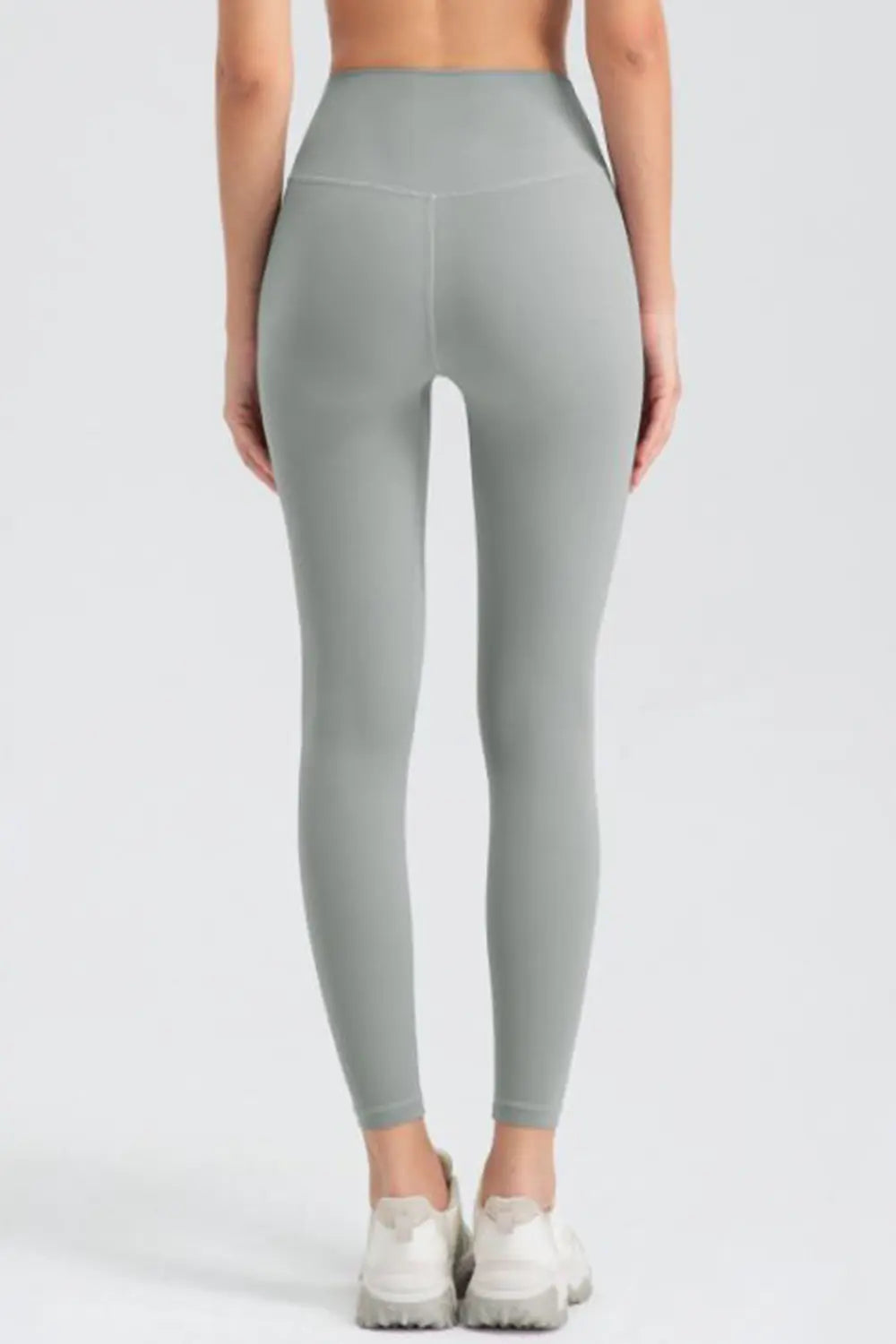 Wide Waistband Slim Fit Active Leggings - Ladyez